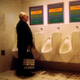 A man urinating at D.C.'s Union Station is reminded to be extra vigilant.